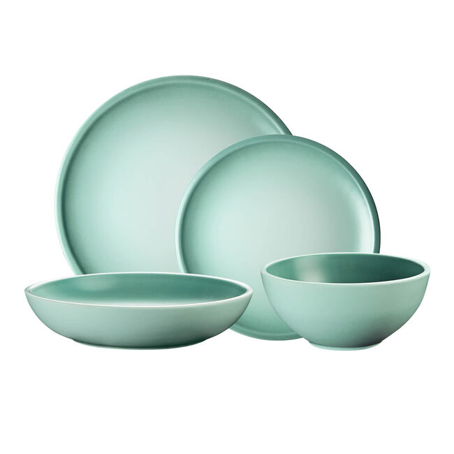 16-Piece Minimalist Dinnerware Set (including Cereal Bowls), view 1